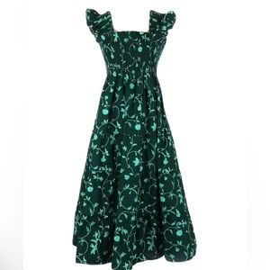 NWOT Hill House Ellie Nap Dress - Green Botanical Floral